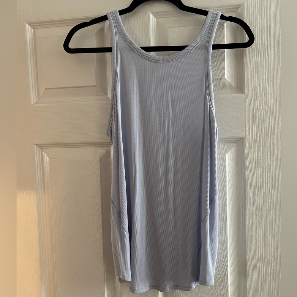 Lululemon light blue soft tank size 8